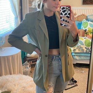 Vintage Burberry olive blazer